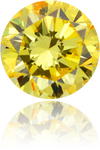 Natural Yellow Diamond Round 0.54 ct Polished