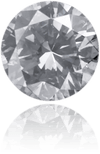 Natural Gray Diamond Round 0.50 ct Polished