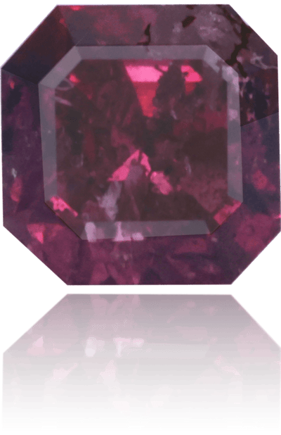 Natural Purple Diamond Square 0.62 ct Polished