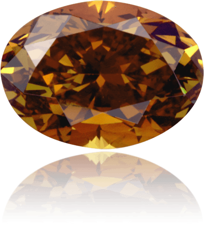 Natural Brown Diamond Oval 0.85 ct Polished