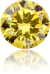 Natural Yellow Diamond Round 0.16 ct Polished