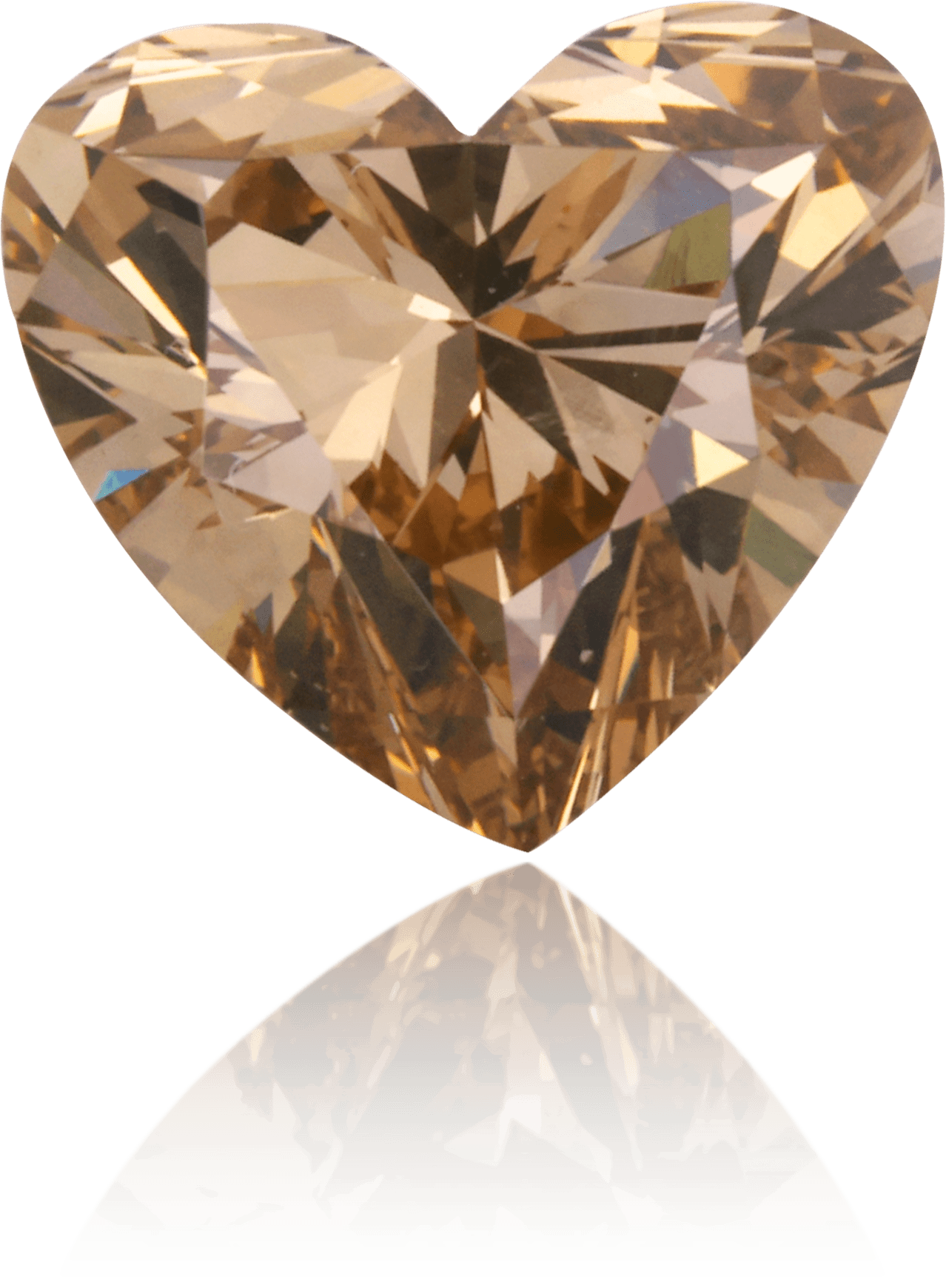 Natural Brown Diamond Heart Shape 1.51 ct Polished