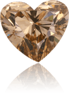 Natural Brown Diamond Heart Shape 1.51 ct Polished