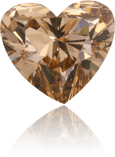 Natural Brown Diamond Heart Shape 1.51 ct Polished