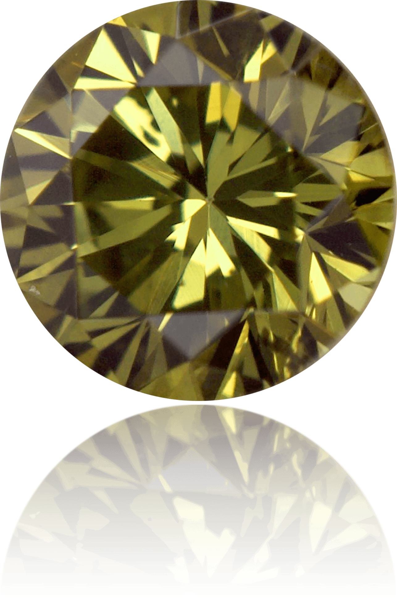 Natural Green Diamond Round 0.26 ct Polished