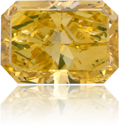 Natural Yellow Diamond Rectangle 1.50 ct Polished