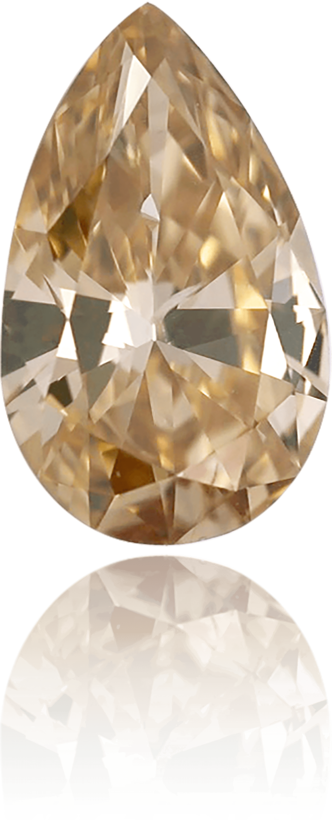 Natural Brown Diamond Pear Shape 3.01 ct Polished