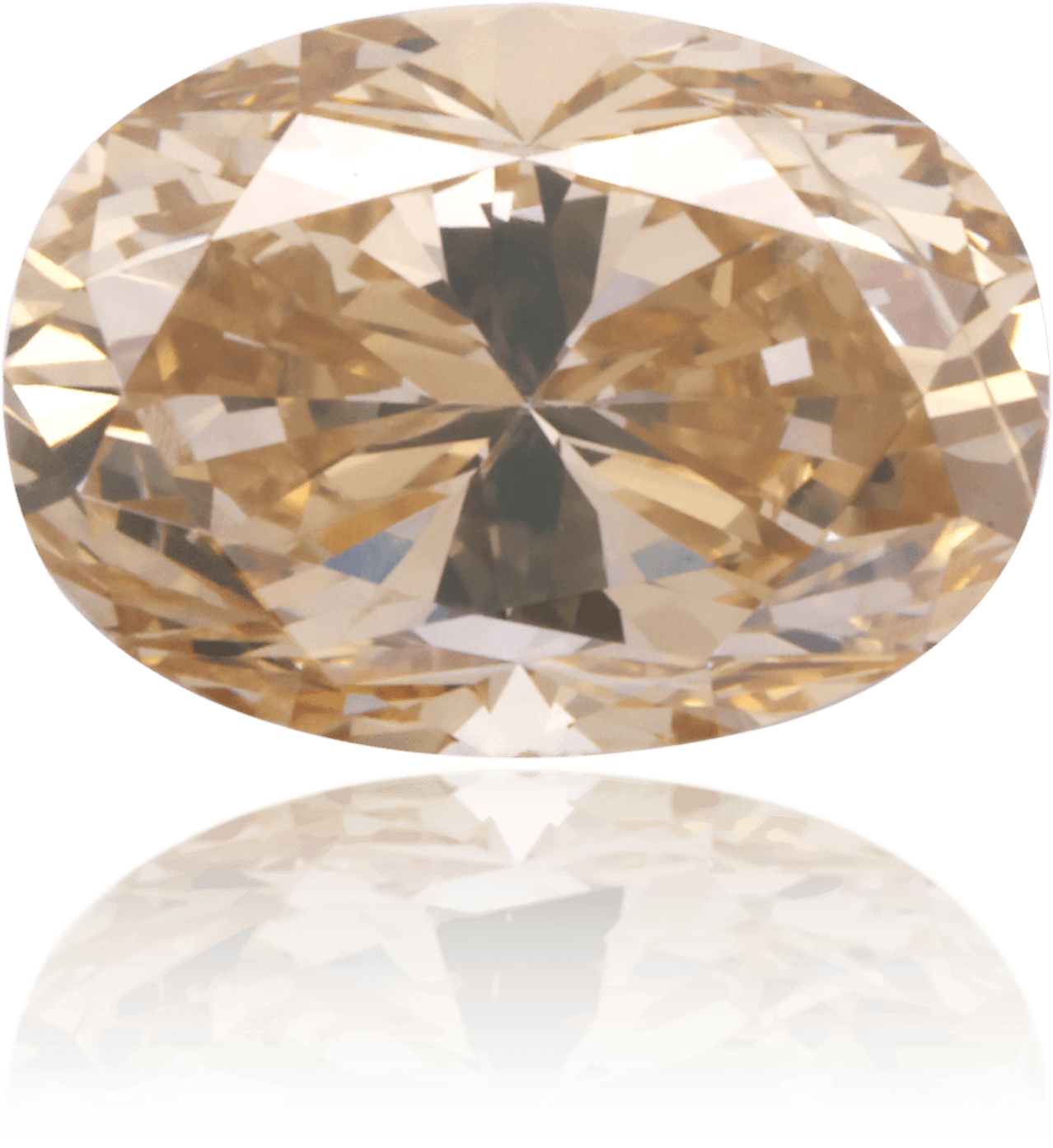 Natural Brown Diamond Oval 0.89 ct Polished