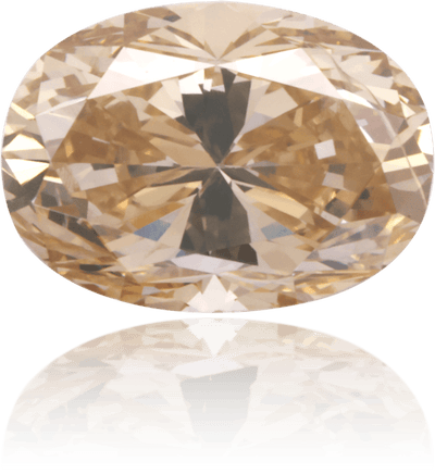 Natural Brown Diamond Oval 0.89 ct Polished