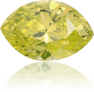 Natural Green Diamond Marquise 0.21 ct Polished