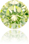 Natural Green Diamond Round 0.18 ct Polished