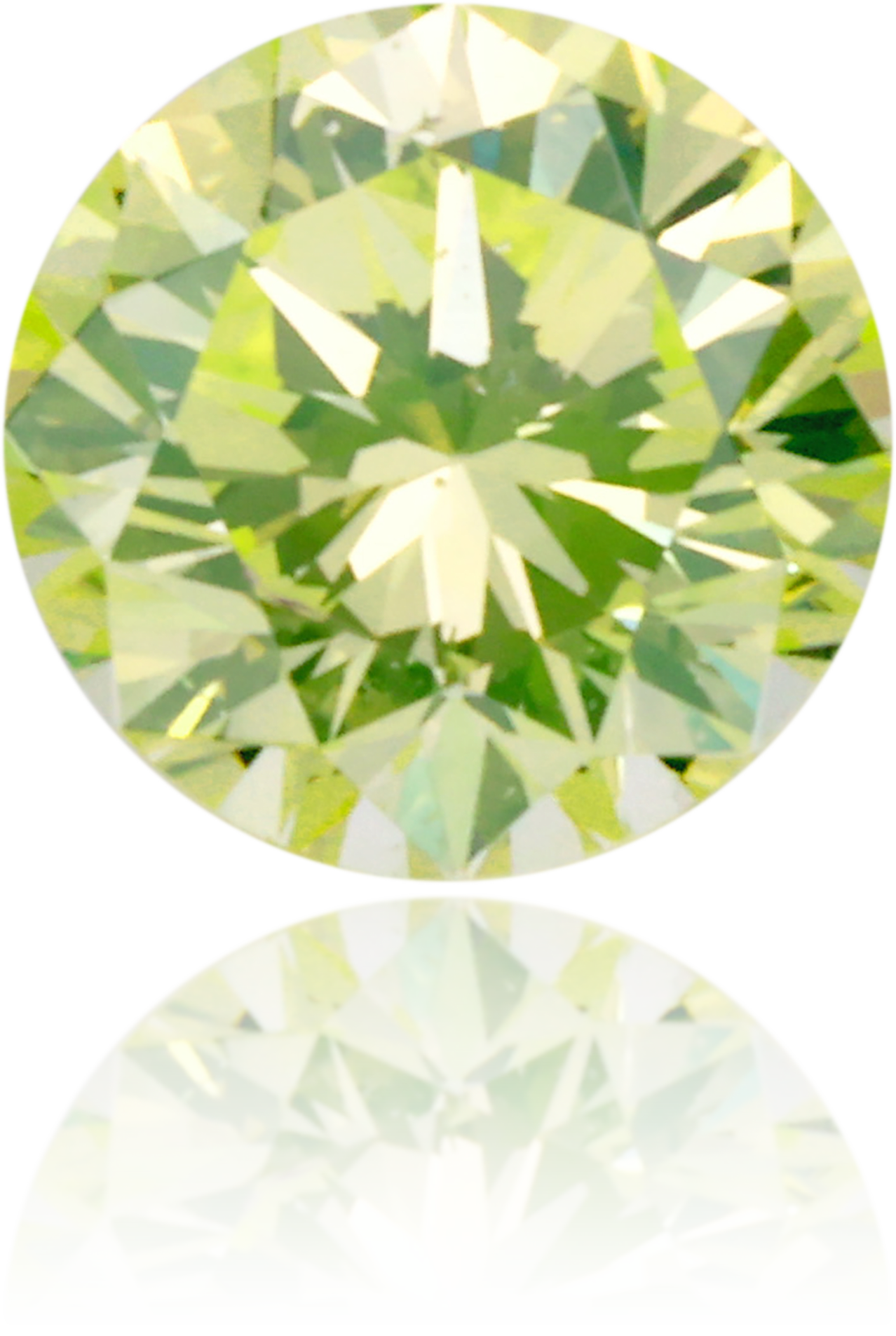 Natural Green Diamond Round 0.18 ct Polished