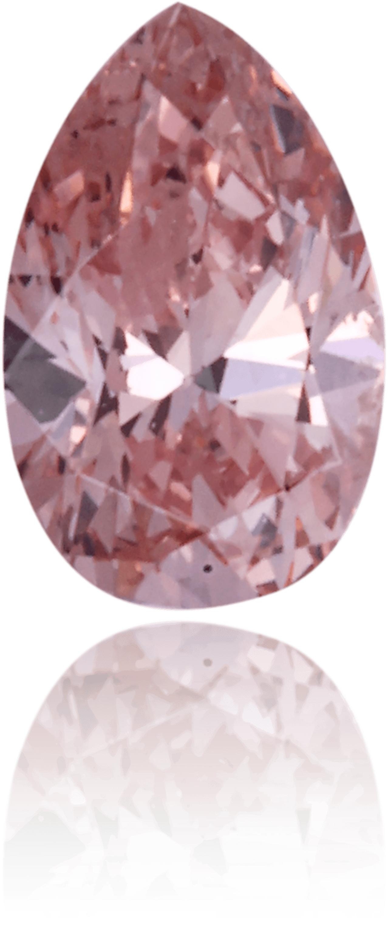 Natural Pink Diamond Pear Shape 0.13 ct Polished