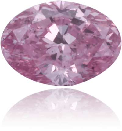 Natural Purple Diamond Oval 0.18 ct Polished