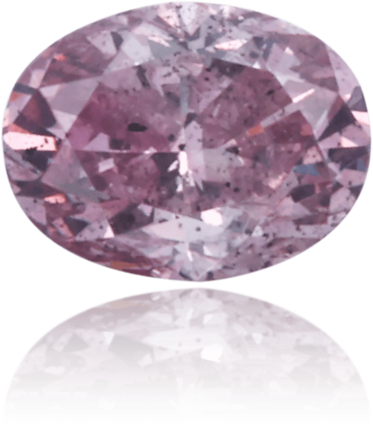 Natural Purple Diamond Oval 0.19 ct Polished