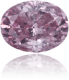 Natural Purple Diamond Oval 0.19 ct Polished