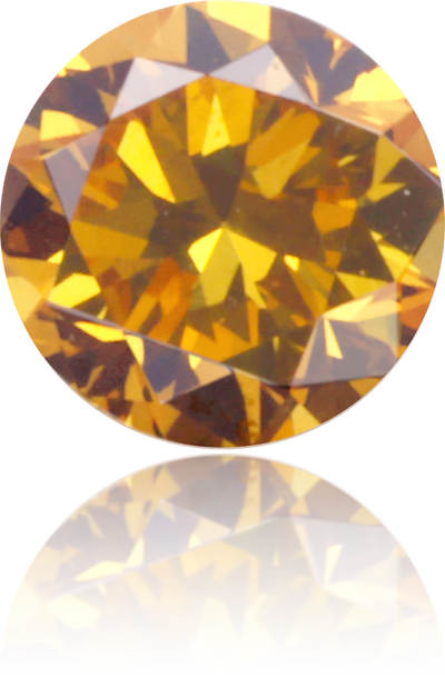 Natural Orange Diamond Round 0.15 ct Polished