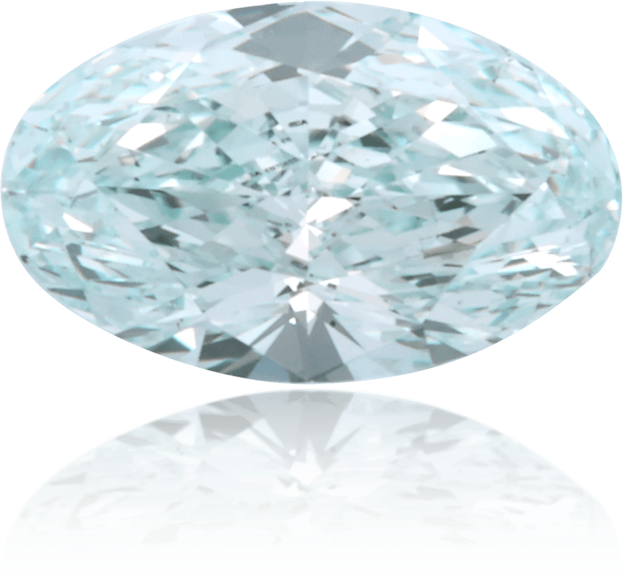 Natural Green Diamond Oval 0.37 ct Polished