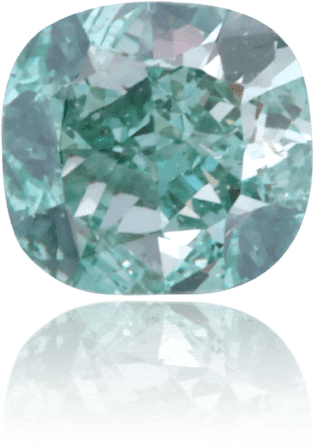 Natural Green Diamond Cushion 0.21 ct Polished