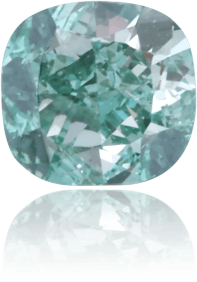 Natural Green Diamond Cushion 0.21 ct Polished