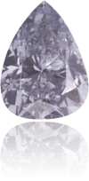 Natural Gray Diamond Pear Shape 0.14 ct Polished