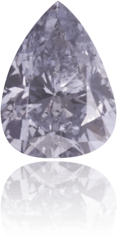 Natural Gray Diamond Pear Shape 0.14 ct Polished