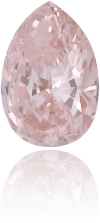 Natural Pink Diamond Pear Shape 0.15 ct Polished