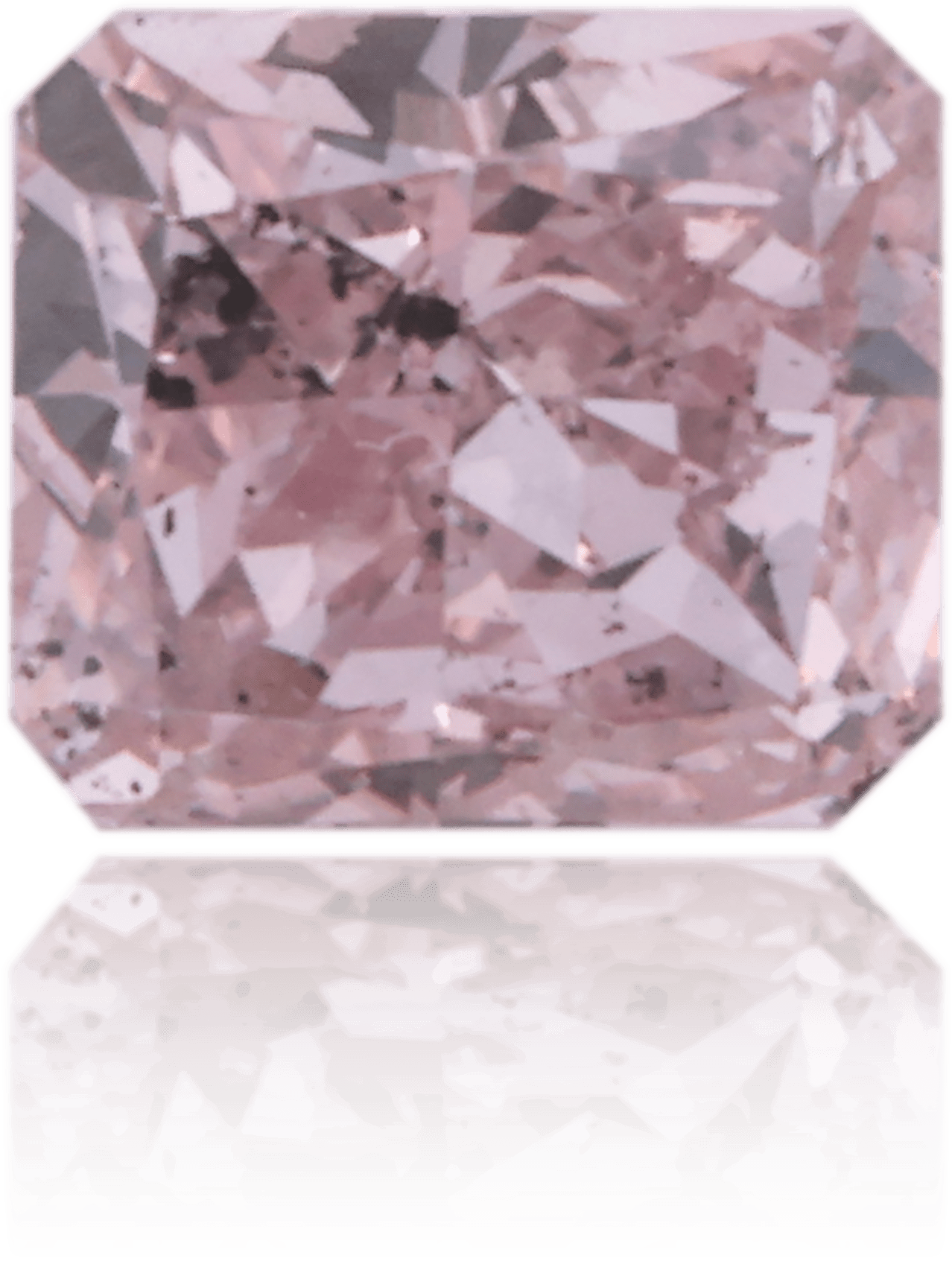 Natural Pink Diamond Rectangle 0.20 ct Polished