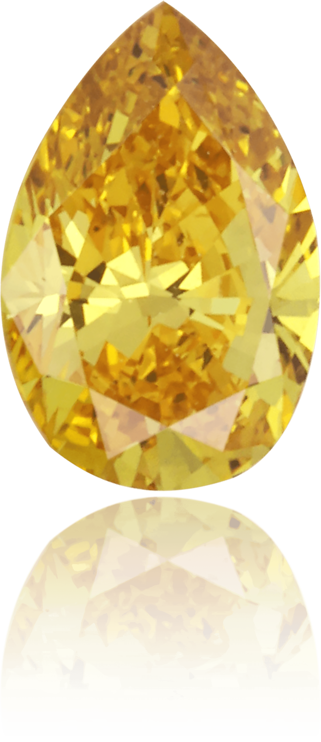 Natural Yellow Diamond Pear Shape 0.30 ct Polished