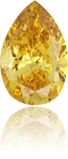 Natural Yellow Diamond Pear Shape 0.30 ct Polished