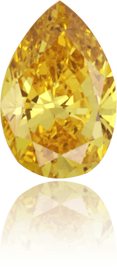 Natural Yellow Diamond Pear Shape 0.30 ct Polished