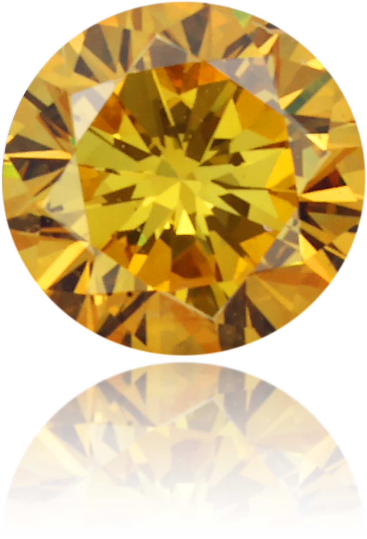 Natural Yellow Diamond Round 0.24 ct Polished