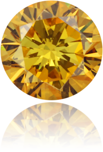 Natural Yellow Diamond Round 0.24 ct Polished