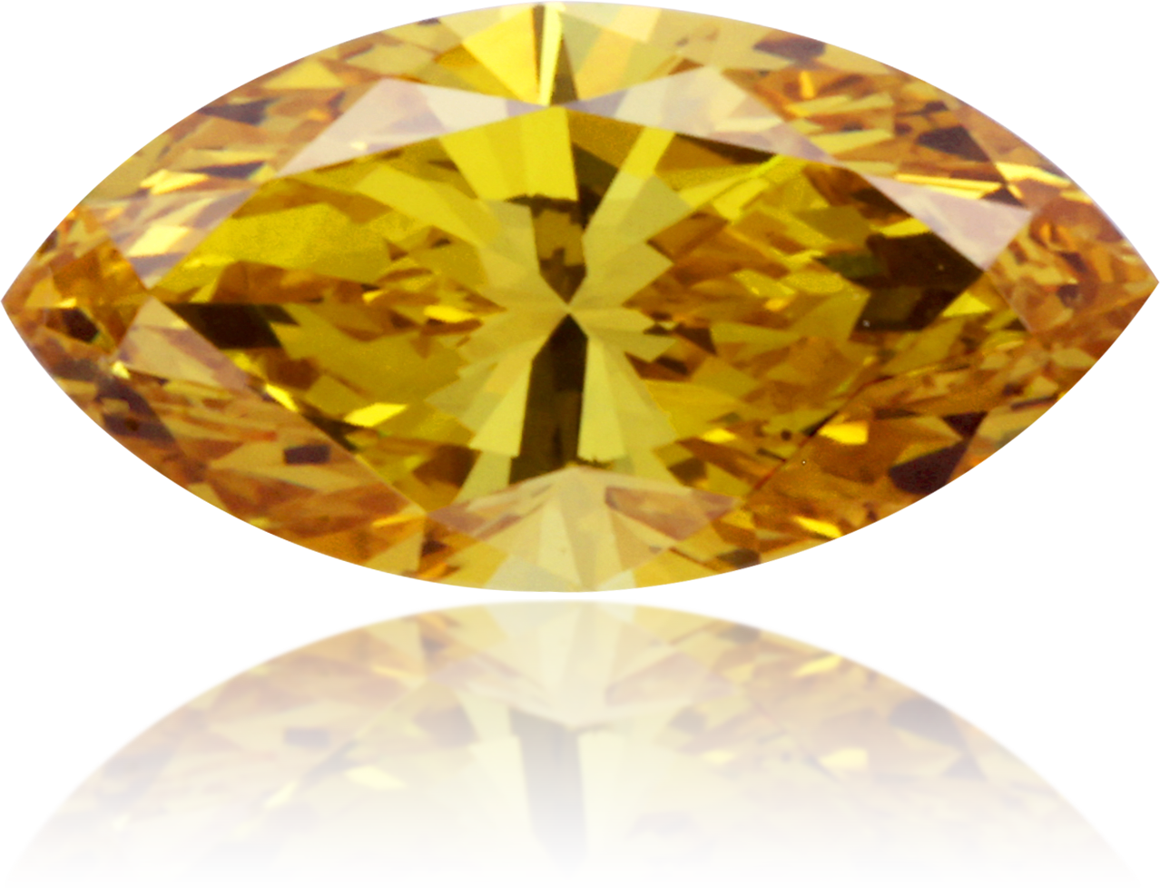 Natural Yellow Diamond Marquise 0.23 ct Polished