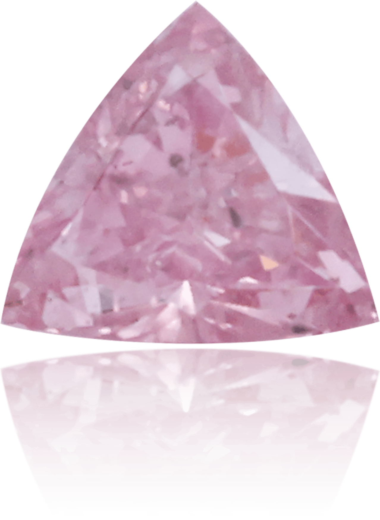 Natural Purple Diamond Triangle 0.16 ct Polished