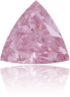 Natural Purple Diamond Triangle 0.16 ct Polished