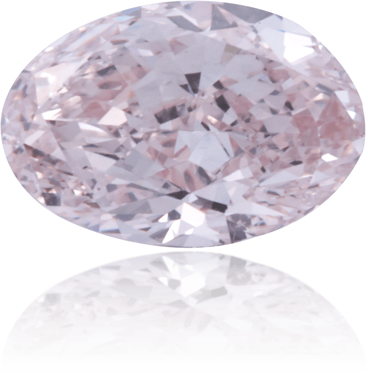 Natural Pink Diamond Oval 0.68 ct Polished