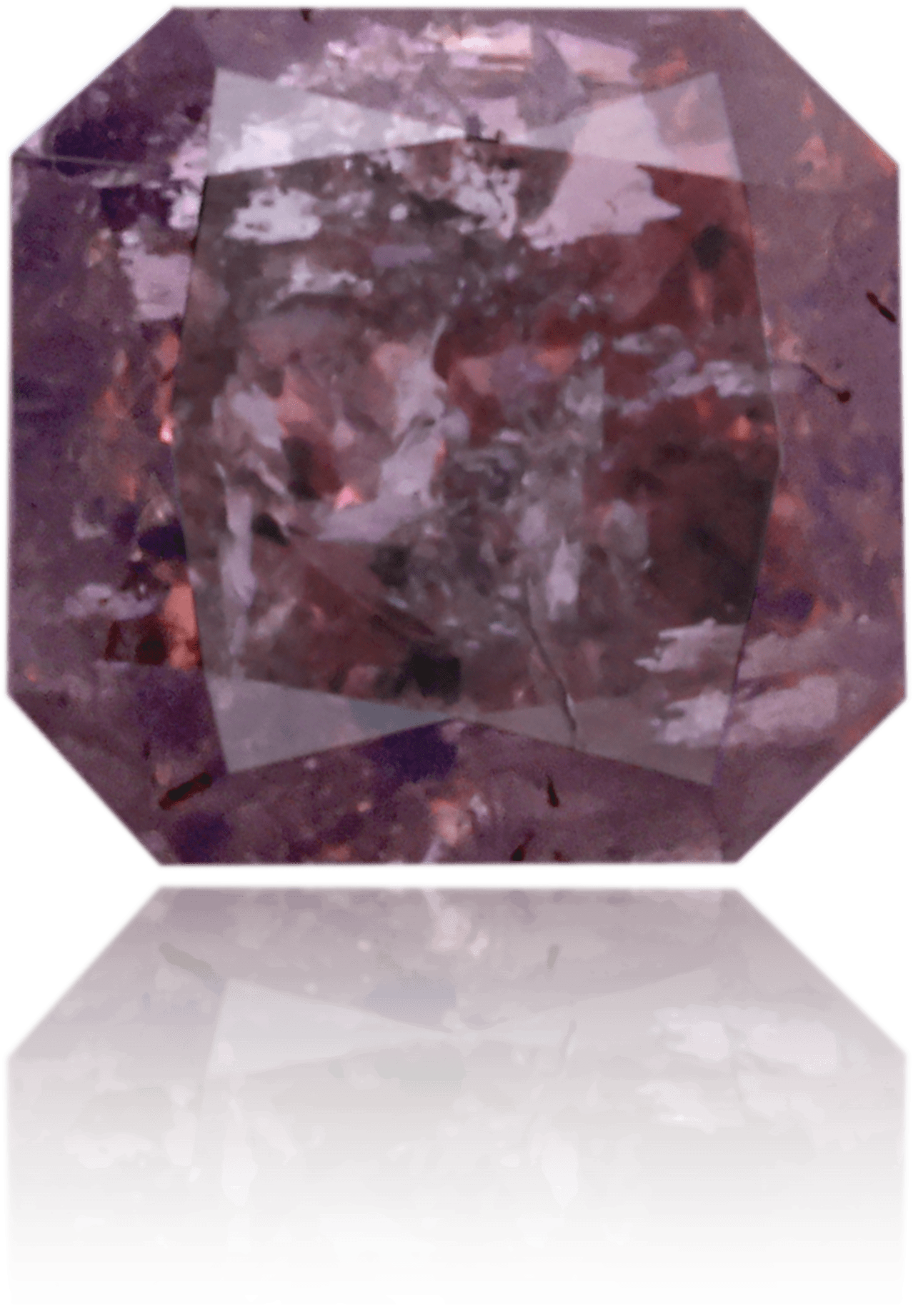 Natural Purple Diamond Square 1.48 ct Polished