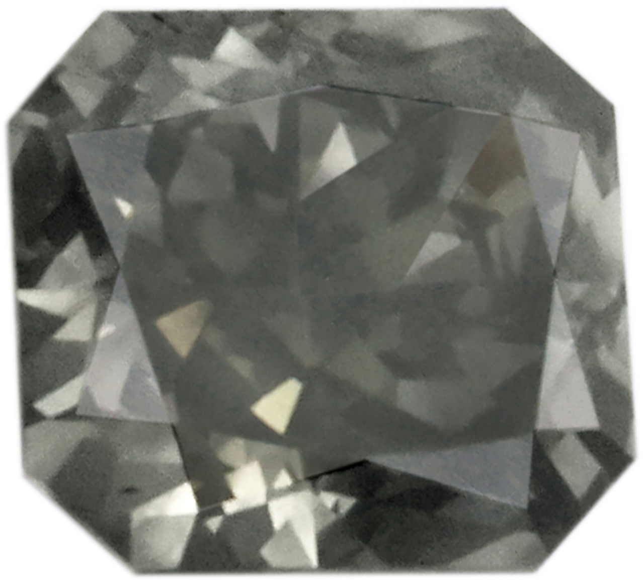 Natural Gray Diamond Rectangle 0.33 ct Polished