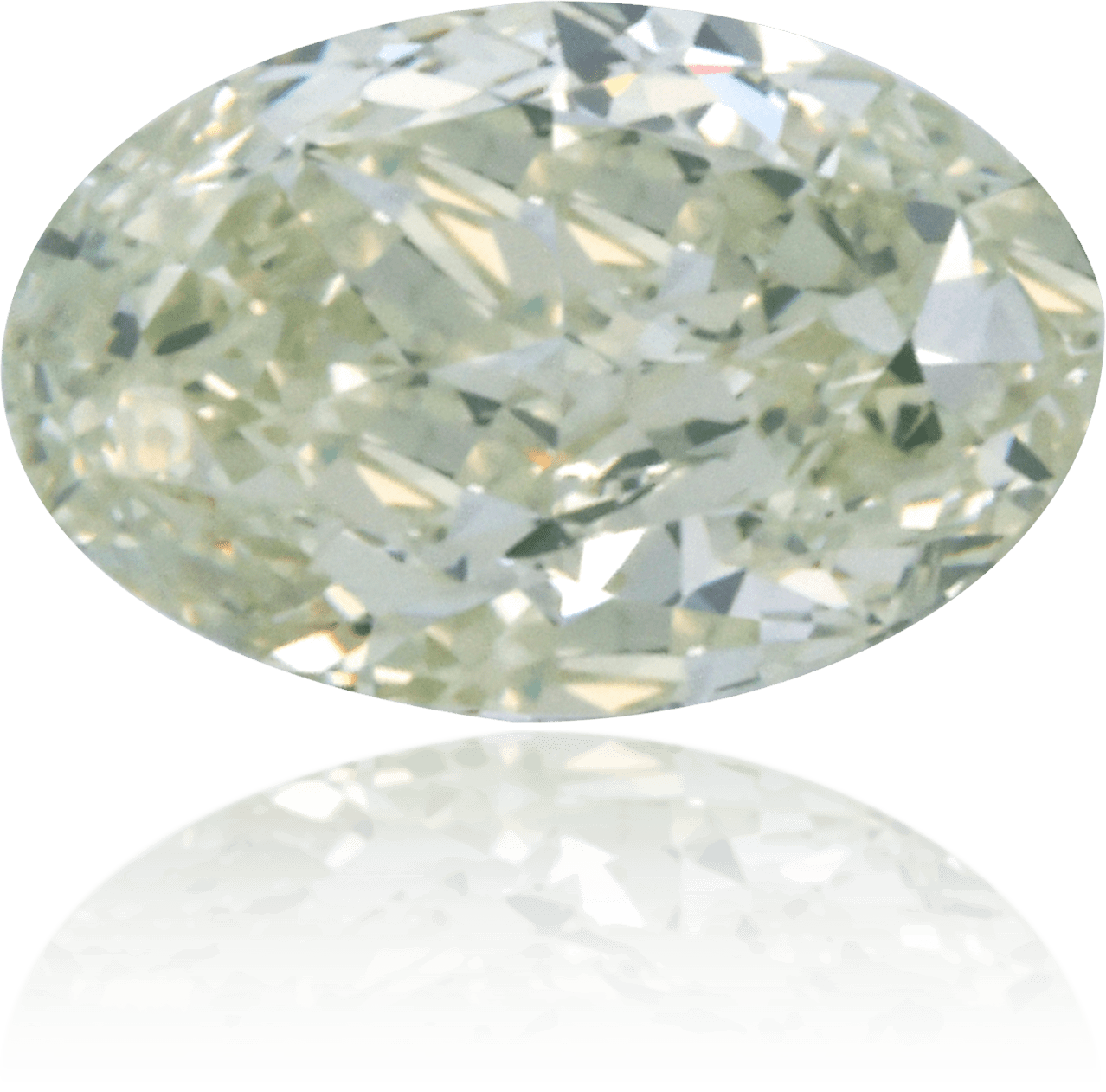 Natural Green Diamond Oval 0.50 ct Polished