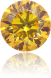 Natural Yellow Diamond Round 0.18 ct Polished