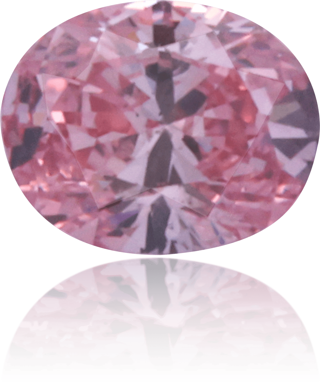 Natural Pink Diamond Oval 0.17 ct Polished