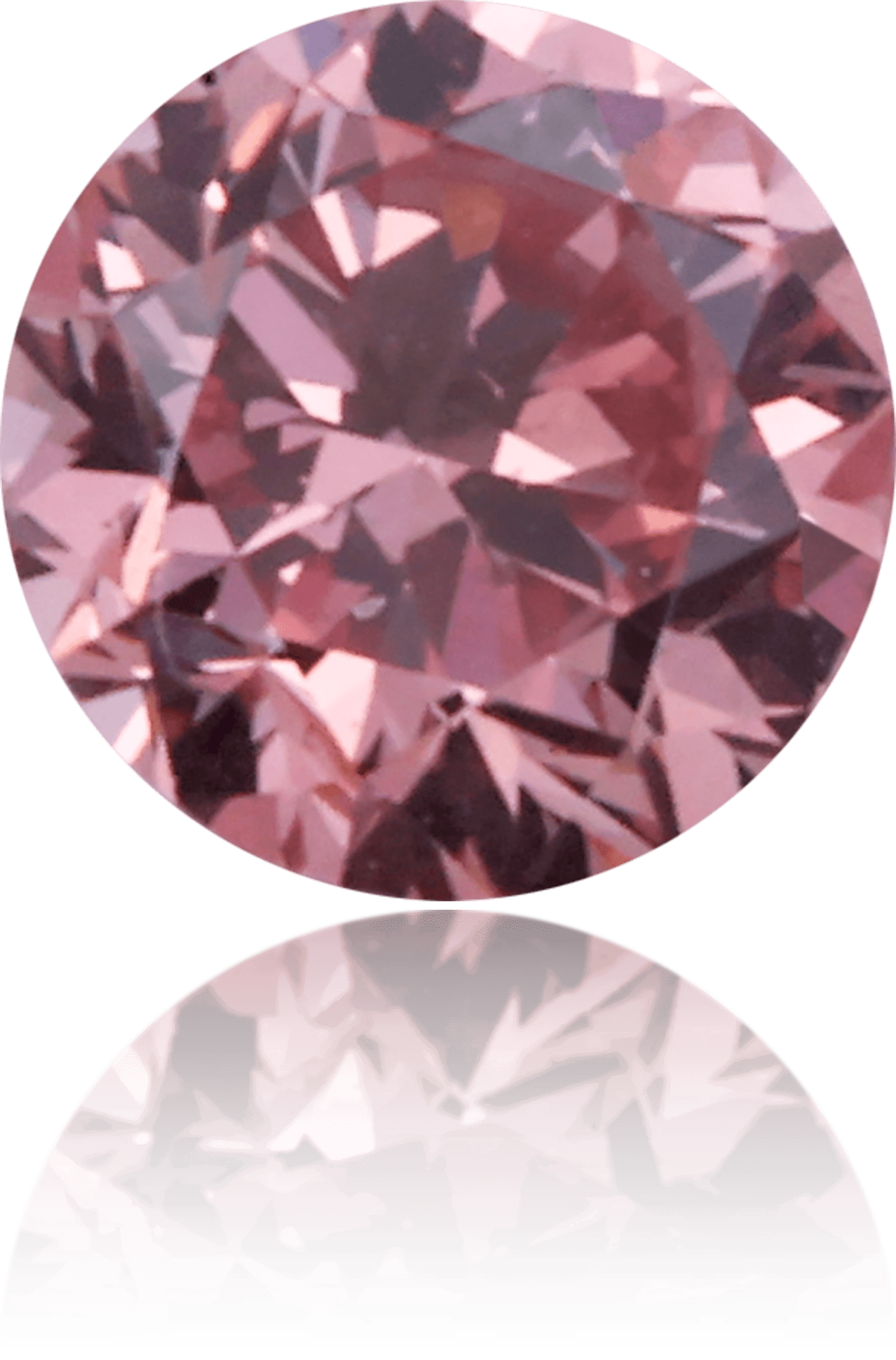 Natural Pink Diamond Round 0.15 ct Polished