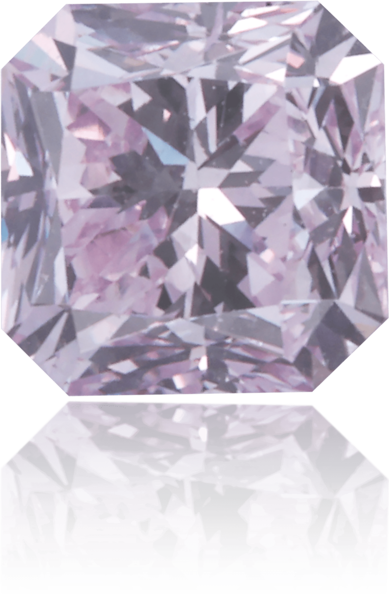 Natural Purple Diamond Square 0.47 ct Polished