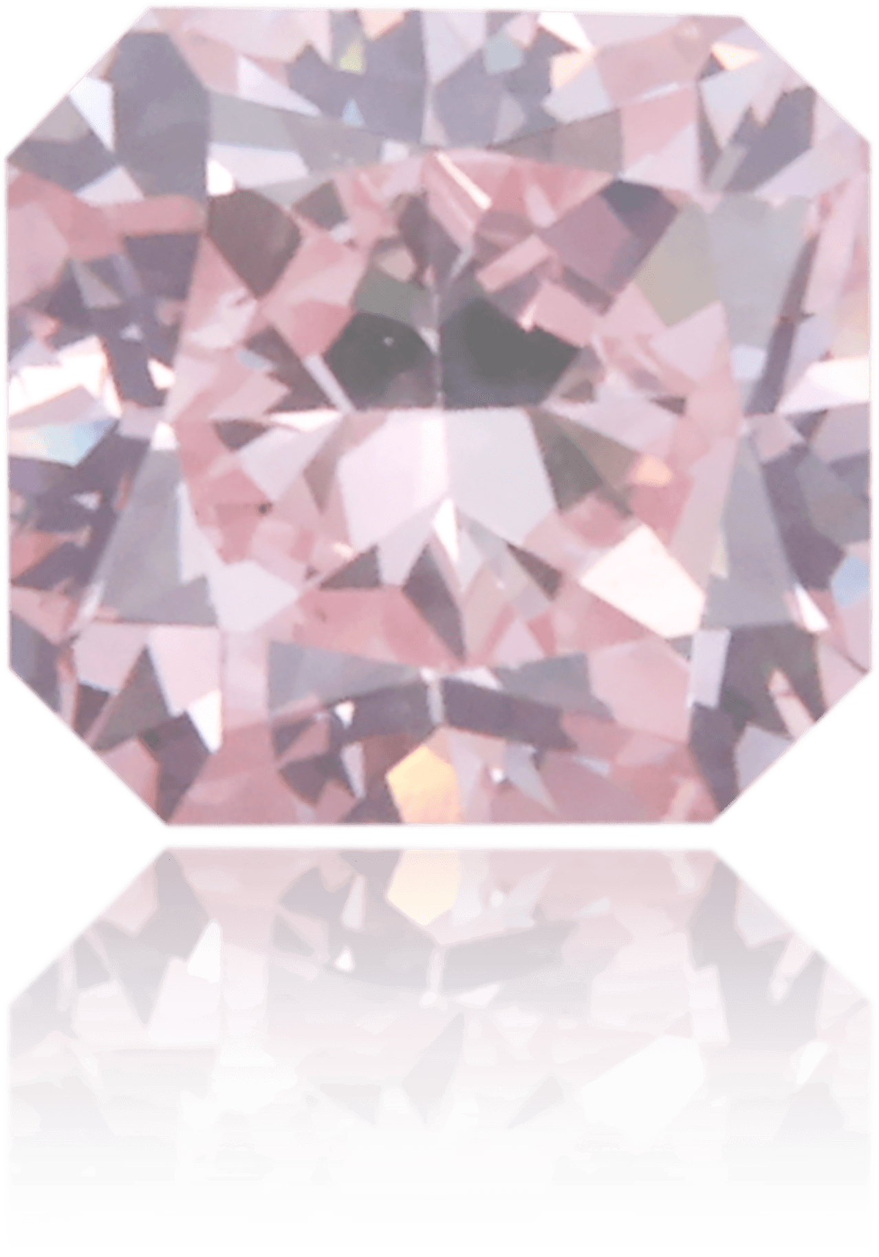 Natural Pink Diamond Rectangle 0.28 ct Polished