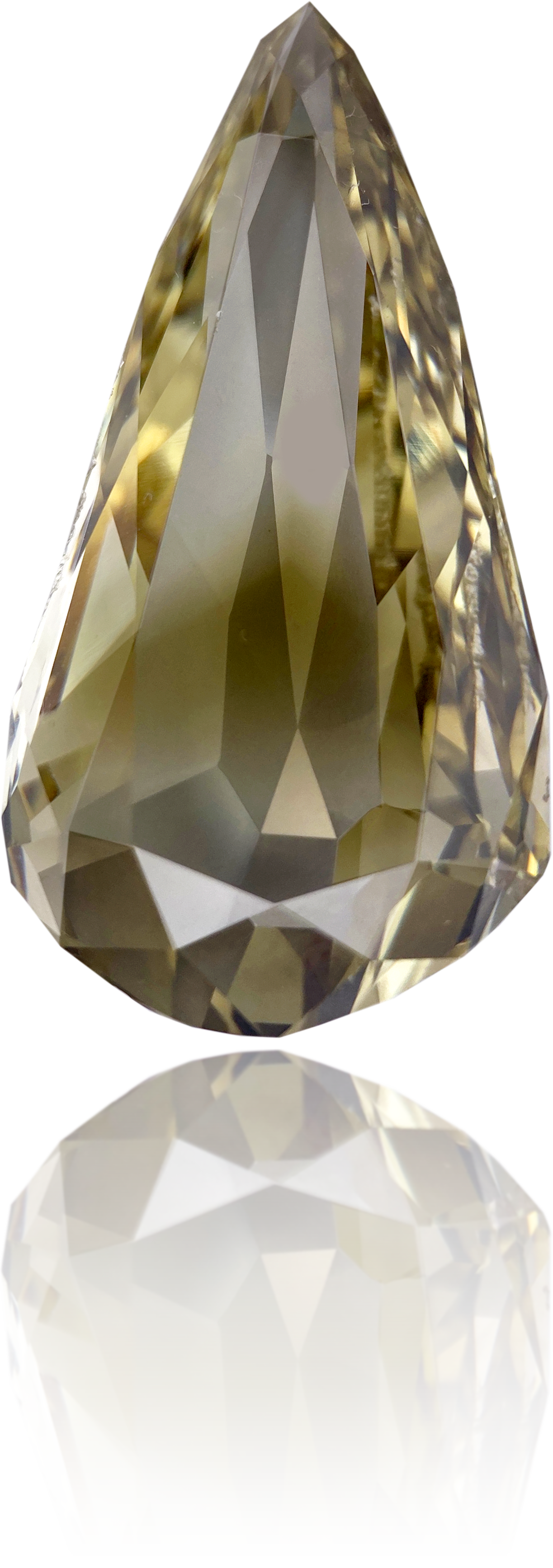 Natural Green Diamond Pear Shape 19.56 ct Polished