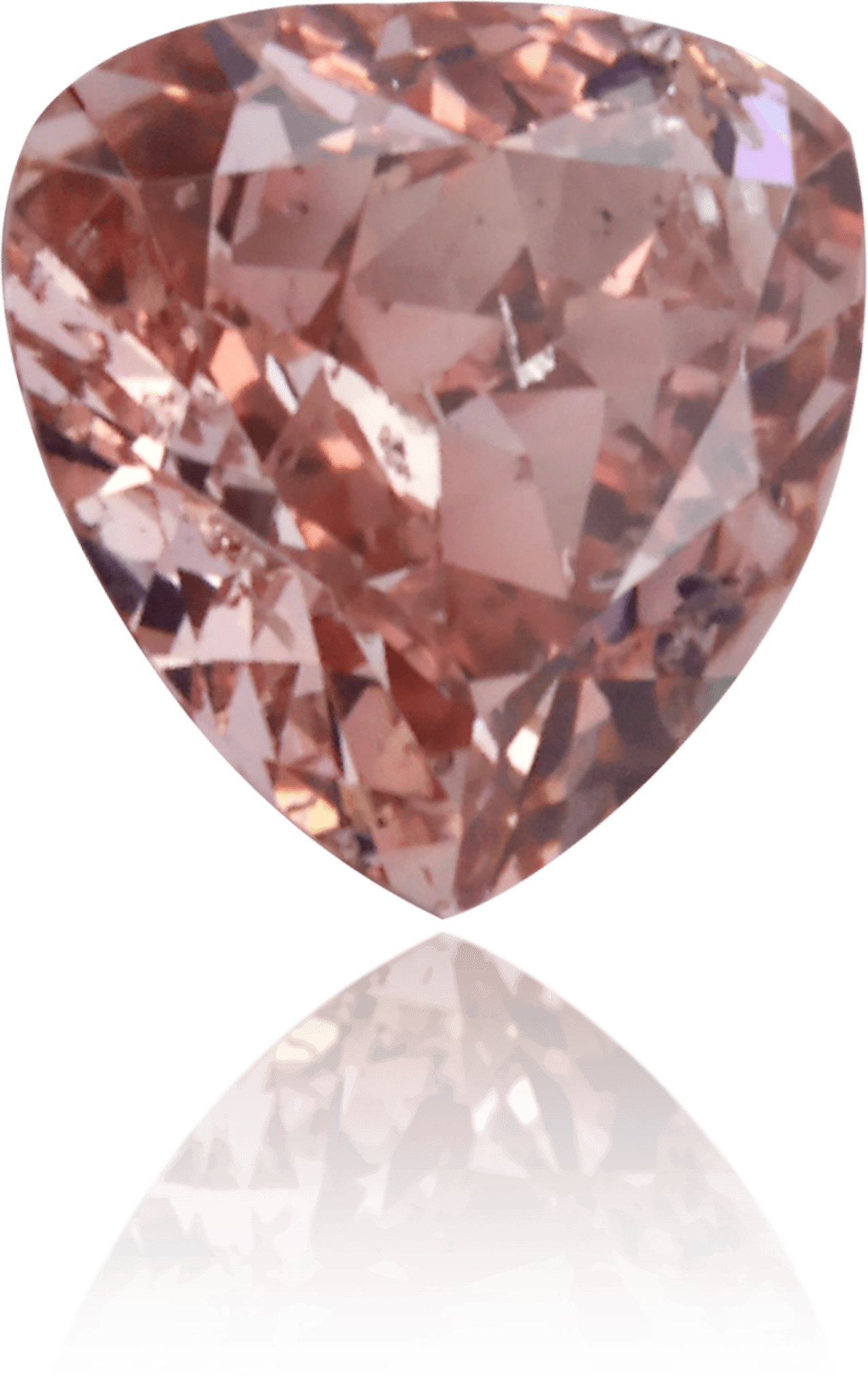 Natural Pink Diamond Heart Shape 0.35 ct Polished