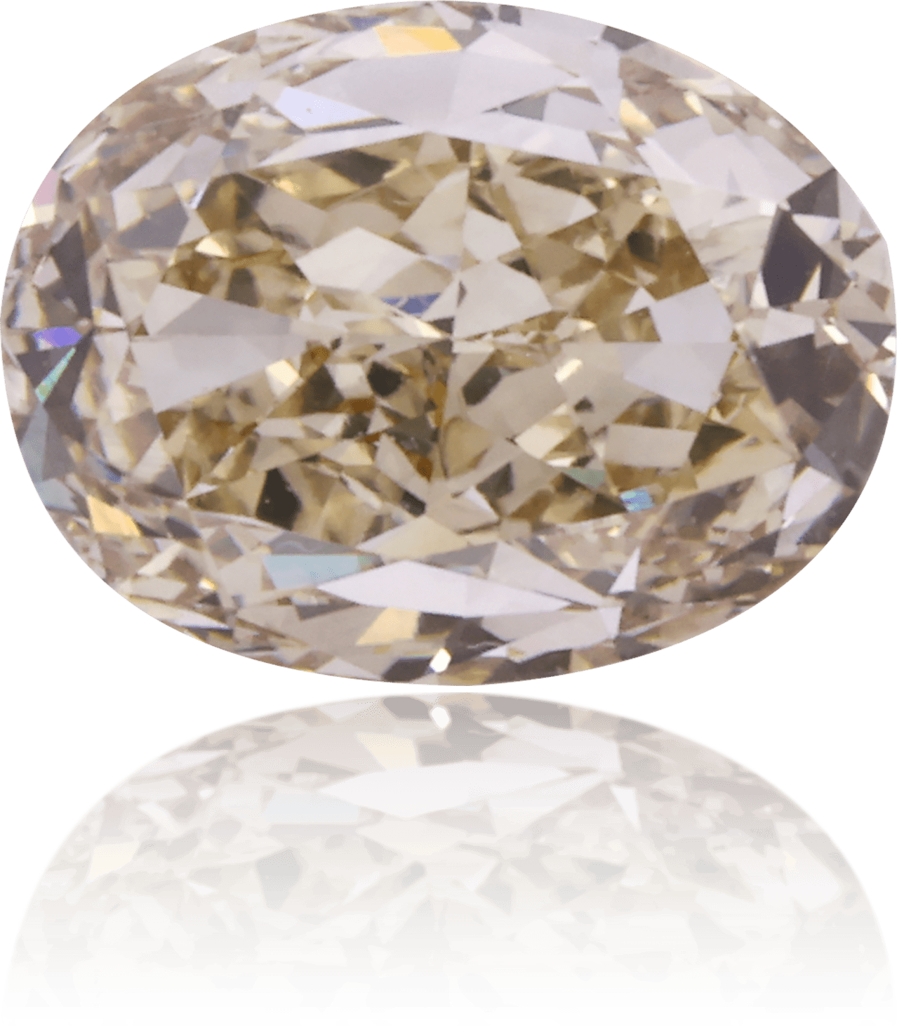 Natural Brown Diamond Oval 2.04 ct Polished