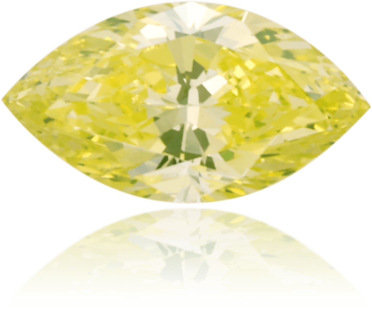 Natural Green Diamond Marquise 0.45 ct Polished