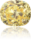 Natural Yellow Diamond Cushion 0.76 ct Polished